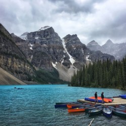 Moraine Lake Canoes Alberta