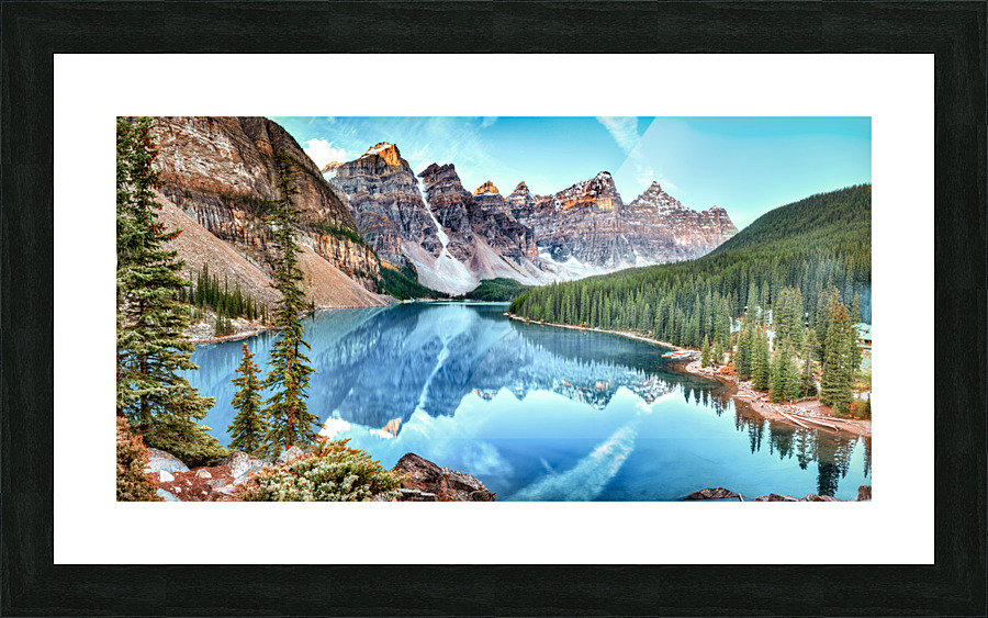 Morraine Lake Banff Alberta  Framed Print Print