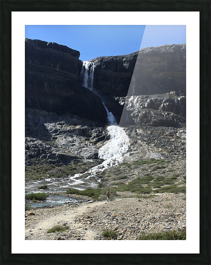 Bow Falls at Bow Lake Alberta  Framed Print Print