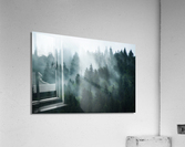 Foggy Moutain  Forest  Impression acrylique