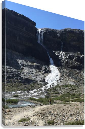 Bow Falls at Bow Lake Alberta  Impression sur toile